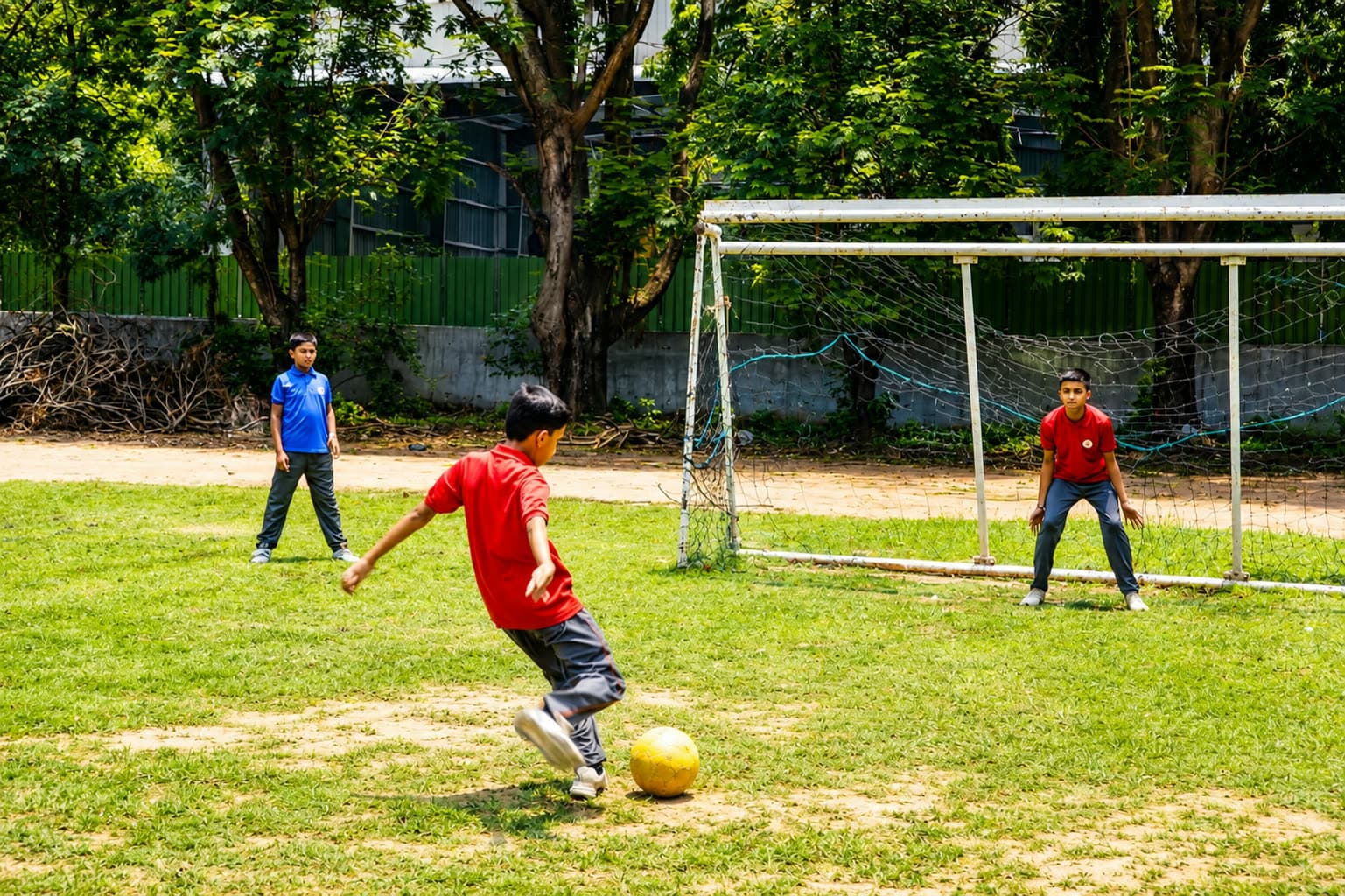 Playing Football